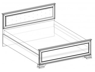 Коллекция Каприз Кровать 1600 МЯГКАЯ (НОВАЯ) Белый/Ясень анкор патина (Набор)__thumb