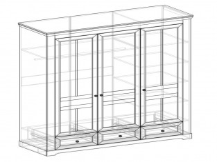 Коллекция Ривьера Шкаф 3-х створчатый Сосна белая/Сосна Джурга (Набор)__thumb