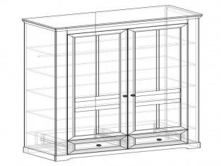 Коллекция Ривьера Шкаф 2-х створчатый (440) Сосна белая/Сосна Джурга (Набор)__thumb
